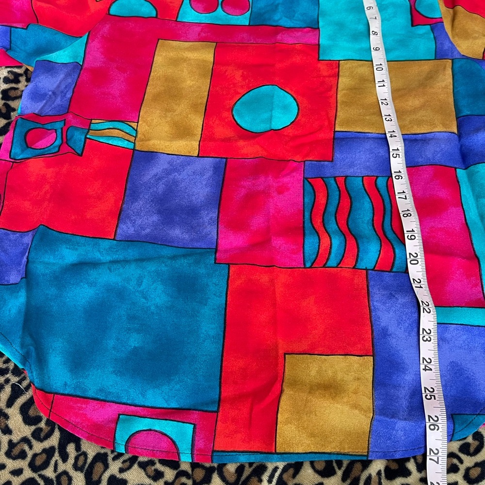 Colorful Geometric Patterned Shirt